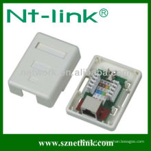 Único porto branco cat5e utp rj45 stp modular superfície jack